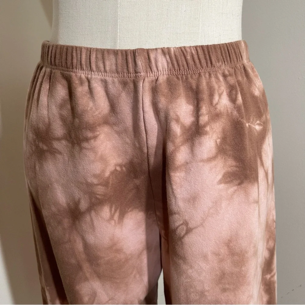 Lacausa Anthropologie Women’s - SZ S -Tie Dye Pink Brown Sweatpants